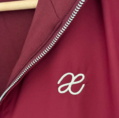 Burgundy Bomber Jacket