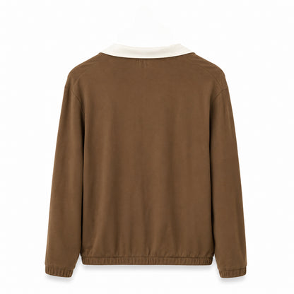 Beige Bomber Jacket